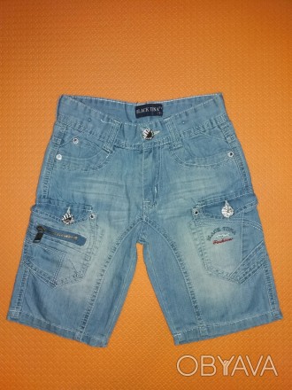Шорты джинсовые для девочки на 3 года (рост 98 см.)
Материал: 100% cotton
Замеры. . фото 1