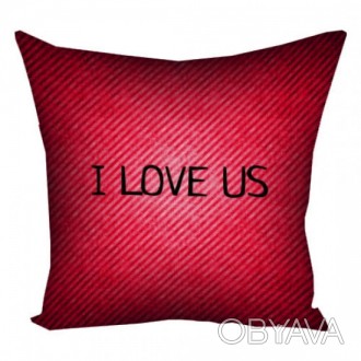 Подушка I Love Us
Оригінальна та стильна подушка з принтом I Love Us. Буде чудов. . фото 1
