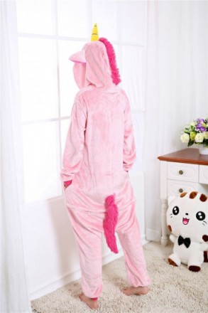 Кигуруми Единорог (розовый)
Кигуруми - это пижама в японском стиле, костюм живот. . фото 5