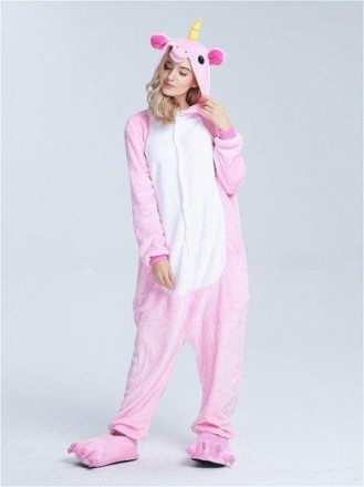 Кигуруми Единорог (розовый)
Кигуруми - это пижама в японском стиле, костюм живот. . фото 4