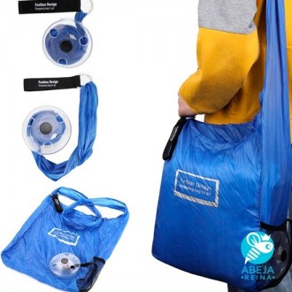 Складна сумка шоппер для покупок (синій)
Складна компактна сумка-шоппер виготовл. . фото 3
