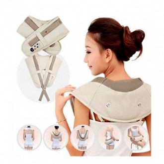 Електро-масажер для шиї і плечей призначений для проведення масажу з підключення. . фото 4