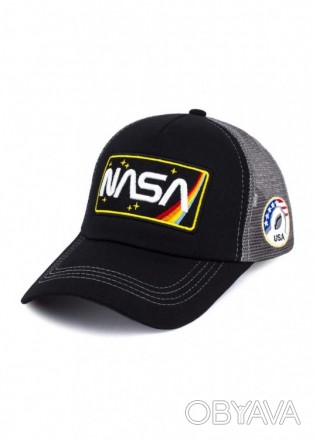 Кепка бейсболка с логотипом NASA , цвет черный с сеткой.
Удобный и практичный, л. . фото 1