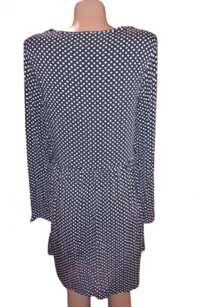 Сукня жіноча чорна в горох H & M
Розмір: М (46)
Матеріал: 100% віскоза. . фото 3