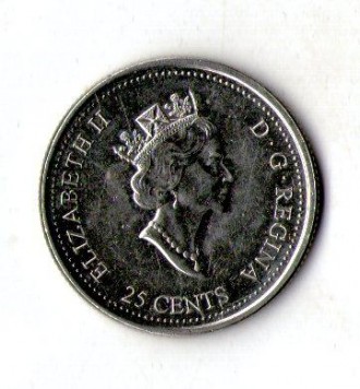Канада 25 центов, 2000 Сообщество №203. . фото 3