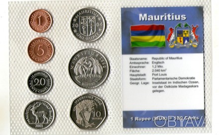 Маврітанія / Мавритания набір монет 1 цент-1 рупія. . фото 1