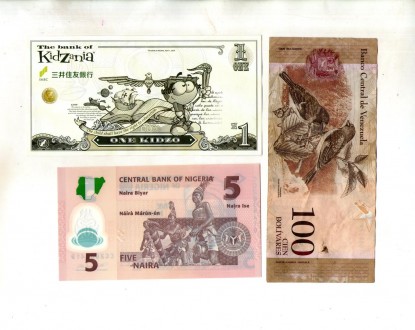 Набір банкнот країн Світу - 3 шт. №025. . фото 3