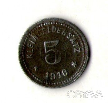 Німеччина - Германия 5 пфеннингов 1918 нотгельд железо №1238. . фото 1