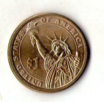 США 1 долар Абама №1233. . фото 3