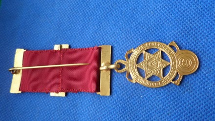 Медаль масонська латунь No002. . фото 3
