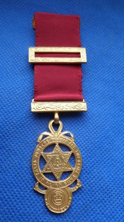 Медаль масонська латунь No002. . фото 2