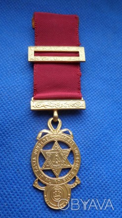 Медаль масонська латунь No002. . фото 1