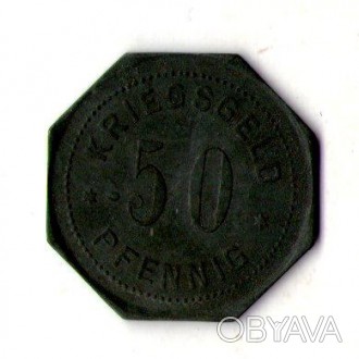 Німеччина - Германия 50 пфеннингов 1917 нотгельд цинк №374. . фото 1