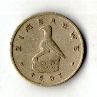 Зімбабве - Зимбабве - 2 долара 1997 рік №474. . фото 3