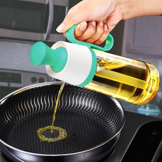 Диспенсер-дозатор для масла, уксуса и соуса с силиконовой щеткой представляет со. . фото 10