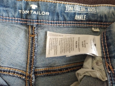 Женские плотные джинсы, р.31, Tom Tailor, Бангладеш .
Низ штанов - фабричная об. . фото 5