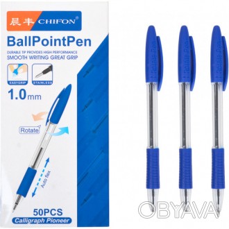 Ручка масляна поворотна синя паста 1мм арт. 97401
 
Тип ручки: масляна
Колір пас. . фото 1
