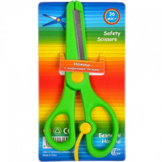 Ножиці дитячі Color безпечні 13,5 см арт. 80622
Ножиці призначені для використан. . фото 5