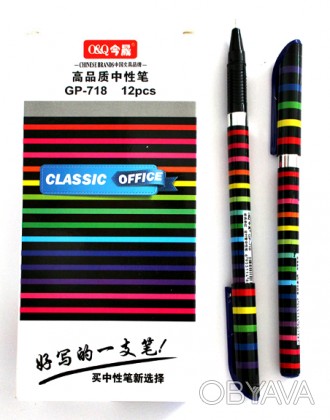 Ручка гелева Leader синя паста 0,5мм арт. 6Р71
 
Тип ручки: гелева
Колір пасти: . . фото 1