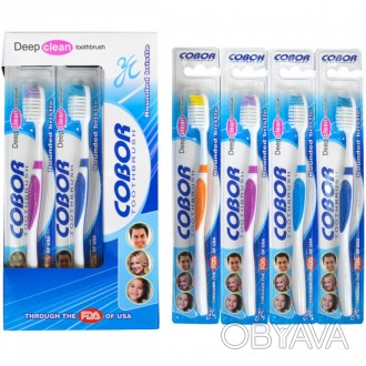 Щітка зубна для дорослих з двоколірним ворсом 18,5см арт.Е-916
 
Пластикові гігі. . фото 1