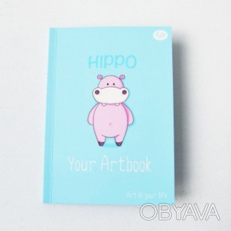 Блокнот А6 з кольоровими аркушами Profi Artbook Hippo 96 сторінок арт. 902408
 
. . фото 1