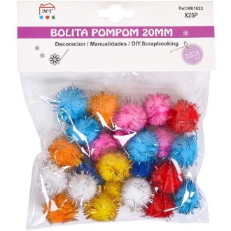 Набір для виробів Помпони-кульки з блиском D2см арт.106555
 
Декоративні помпони. . фото 2