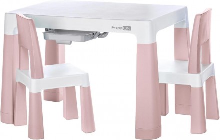 Завдяки сучасному вигляду дитячий ігровий стіл із двома стільцями є чудовим допо. . фото 2