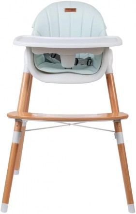 Стілець для годування FreeON TIN:Дерев`яний дитячий стілець зі знімною підставко. . фото 4