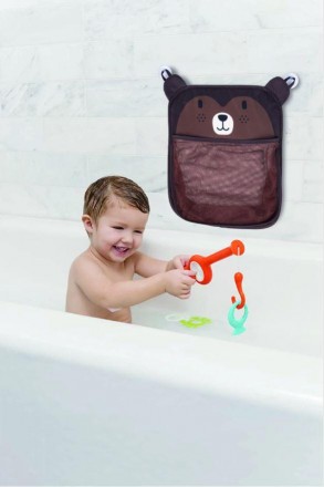 Дитяча сумка-органайзер у ванну кімнату на присоску FreeON
Для зберігання іграшо. . фото 3