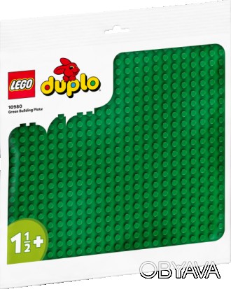Конструктор LEGO® DUPLO® Зелена будівельна пластина. . фото 1