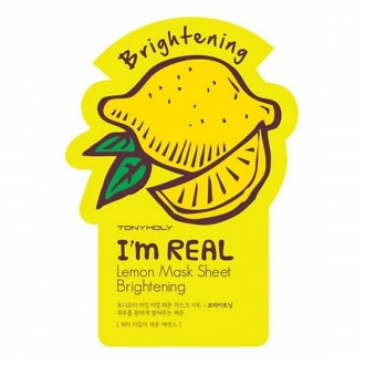 Тканинна маска Tony Moly I'm Real Lemon Mask Sheet з екстрактом лимона призн. . фото 2