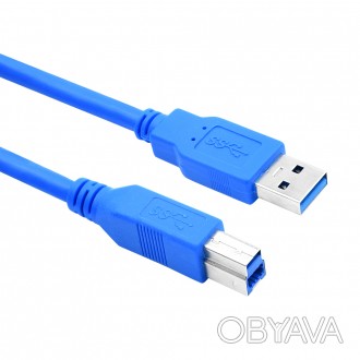 
	Кабель USB 3.0 с разъемами типа USB Type-A Male (AM) и USB Type-B Male (BM), д. . фото 1
