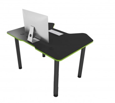 Геймерський стіл COMFORT Joystick - стильний стіл на ніжках.
Металеві опори чорн. . фото 5