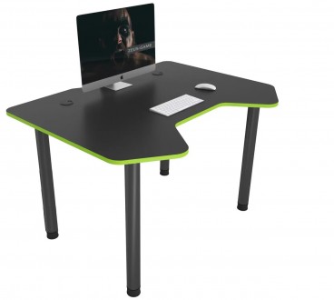 Геймерський стіл COMFORT Joystick - стильний стіл на ніжках.
Металеві опори чорн. . фото 4