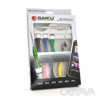 
	Набор инструментов BAKKU BK-6500 - для выполнения ремонтных работ смартфона, п. . фото 1