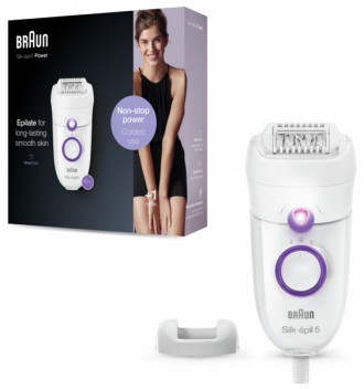  Braun Silk-épil 5-505P
 Безперервне живлення для роботи в будь-який час. Основн. . фото 8