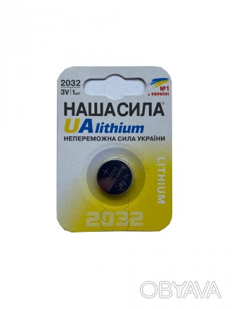 Батарейка «НАША СИЛА» CR2032 — 1 шт.