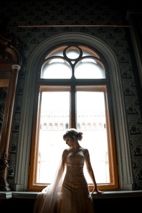 Продам облегающее свадебное платье силуэта русалка из французского кружева со шл. . фото 4