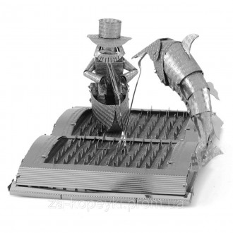 Металлическая сборная 3D модель The Old Man & The Sea Book Sculpture / Скульптур. . фото 6