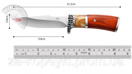 Туристический, охотничий нескладной нож Columbia - отличный выбор для охотников,. . фото 4