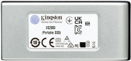 Портативний твердотільний накопичувач Kingston XS2000 використовує для під'єднан. . фото 3