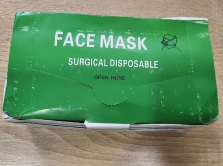 Одноразова медична маска з еластичними петлями (коефіцієнт бактеріальної фільтра. . фото 6