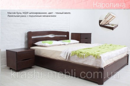 Ліжко Кароліна — це досконалий меблевий виріб, який виготовлений із найприродніш. . фото 4