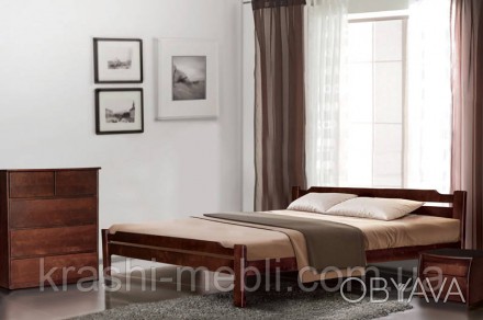Дерев'яне, зручне ліжко Ольга наситить спальне приміщення позитивом і свіжим аро. . фото 1