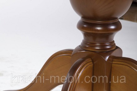 Триумф - раздвижной овальный стол для гостиной из натурального дерева с элегантн. . фото 4