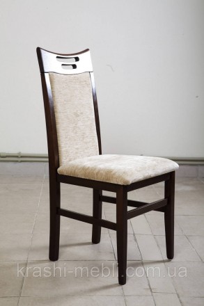 Обеденный стул из массива бука, сидение и спинка обиты тканью (вариант обивки не. . фото 4