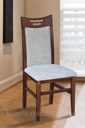 Обеденный стул из массива бука, сидение и спинка обиты тканью (вариант обивки не. . фото 6