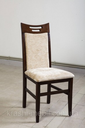 Обеденный стул из массива бука, сидение и спинка обиты тканью (вариант обивки не. . фото 3