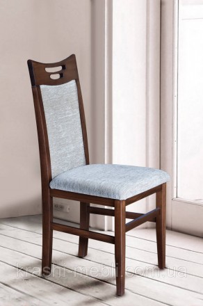 Обеденный стул из массива бука, сидение и спинка обиты тканью (вариант обивки не. . фото 5