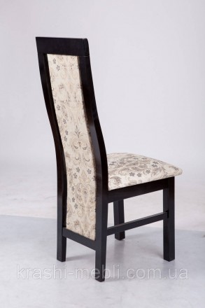 Обеденный деревянный стул с полумягкими сидением и спинкой, обитыми тканью.
Габа. . фото 3